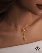گردنبند طلا حرف A - Image 3
