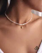 گردنبند طلا و مروارید لاکپشت - Image 2