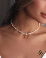 گردنبند طلا و مروارید ستاره دریایی - Image 2