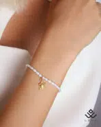 دستبند طلا و مروارید لاک پشت - Image 2