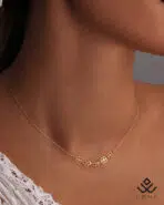 گردنبند طلا گل شبدر - Image 2