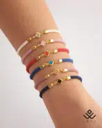 دستبند طلا بنددار ونکلیف - Image 3