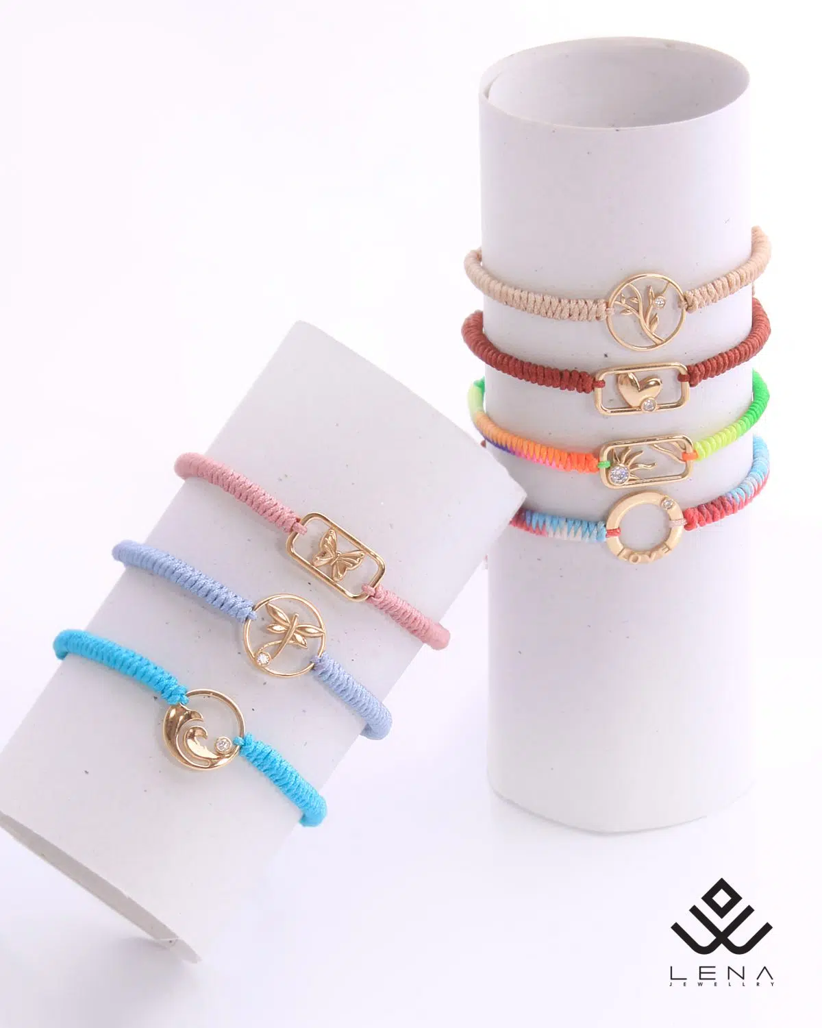 دستبند طلا و بافت قلب - Image 5