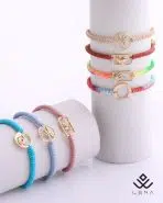 دستبند طلا و بافت قلب - Image 7