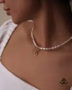 گردنبند طلا و مروارید هرمس - Image 2