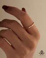 انگشتر طلا شیاردار - Image 2