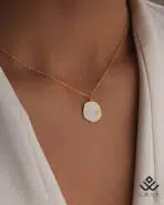 آویز طلا اردیبهشت میناکاری - Image 2