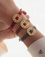 دستبند طلا و میوکی با دایره اسلیمی - Image 3