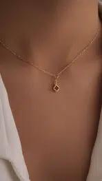 گردنبند طلا ونکلیف میناکاری - Image 2