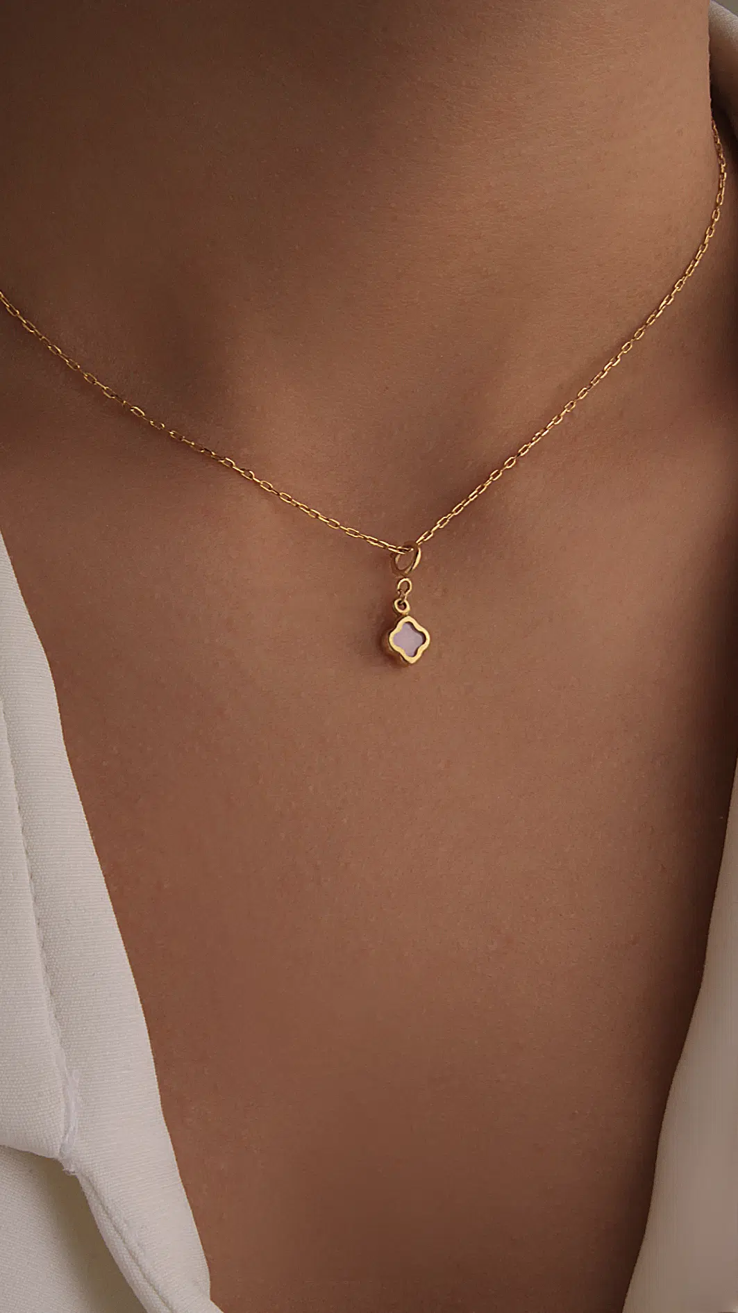 گردنبند طلا ونکلیف میناکاری - Image 2