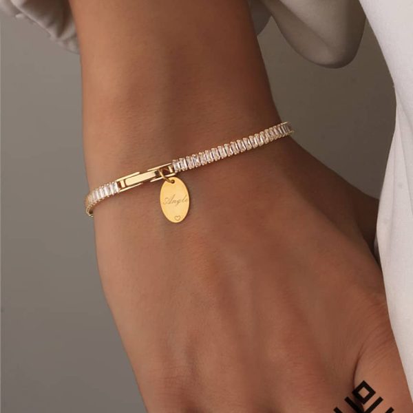 angel دستبند تنیسی با اویز