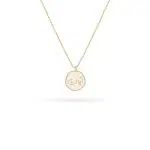 آویز طلا آبان میناکاری