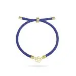 دستبند طلا بنددار گل اسلیمی