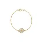 دستبند طلا خورشید میناکاری