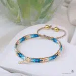 دستبند طلا و میوکی با آویز گنجشک