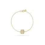 دستبند طلا سنگ زرد