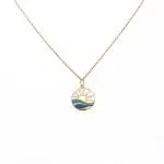 آویز طلا موج و خورشید