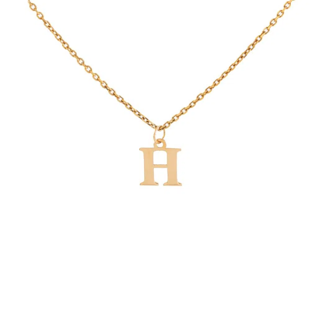 آویز طلا حرف H - Image 1