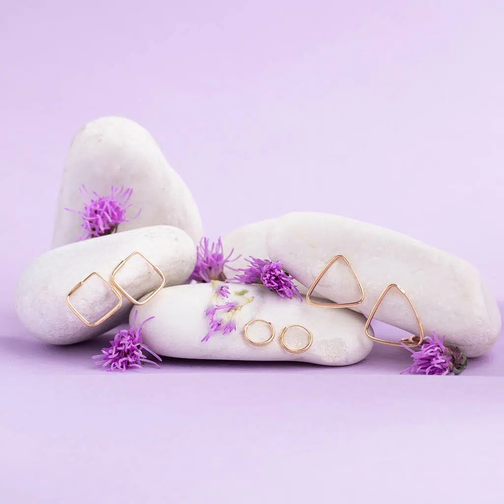 گوشواره طلا لوزی - Image 2