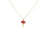 گردنبند طلا قارچ میناکاری