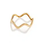 انگشتر طلا موج