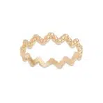 انگشتر طلا هفت و هشتی توپی