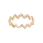 انگشتر طلا هفت و هشتی توپی