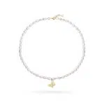 گردنبند مرواریو طلا پروانه