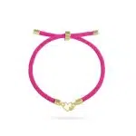 دستنبند طلا بنددار دو قلب