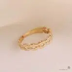 انگشتر طلا بافت - Image 2