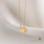 گردنبند طلا قلب برجسته - Image 2
