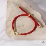 دستبند طلا بنددار ونکلیف مینیمال
