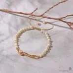 دستبند طلا و مروارید هرمس - Image 2