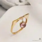 انگشتر طلا با آویز مارکو - Image 2