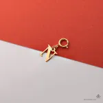 آویز طلا قفلی حرف N