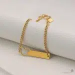 دستبند طلا کارتیه با پلاک میکی ماوس