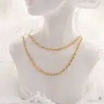 زنجیر طلا طنابی - Image 2