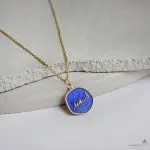 آویز طلا اسفند ماه میناکاری