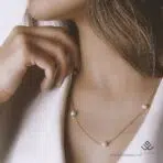 گردنبند طلا و مروارید - Image 2