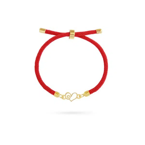 دستبند بندار قلب قرمز