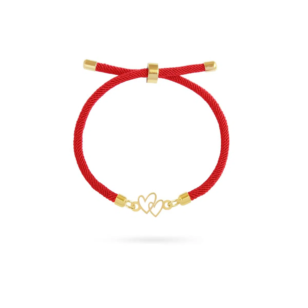 05 دستبند طلا بنددار قلب - Image 1