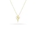 آویز طلا قلب عشقم