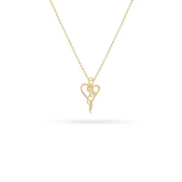 آویز طلا قلب عشقم