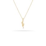 آویز طلا LOVE خطی