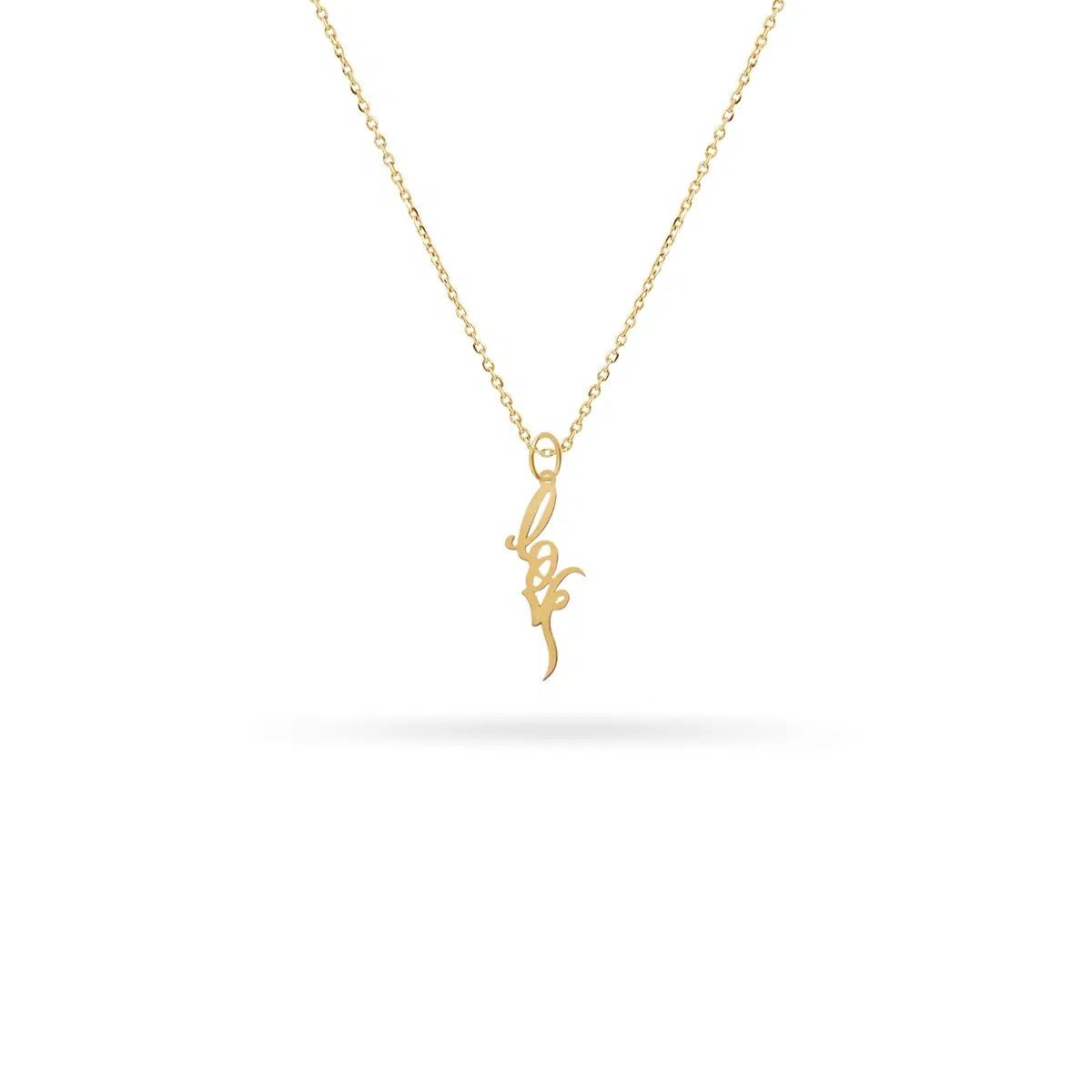 o-267 آویز طلا LOVE خطی - Image 1