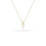 آویز گل رز با تک مروارید