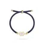 دستبند طلا بند دار پروانه