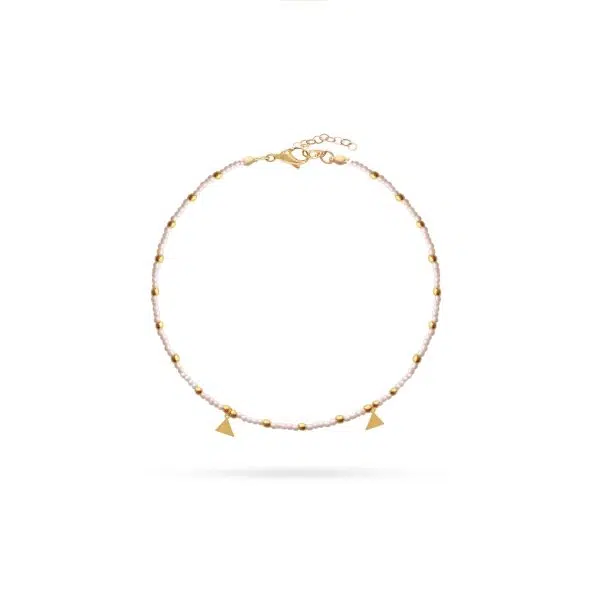 پابند طلا منجوق مثلث