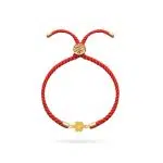 دستبند گل میناکاری بند نخی