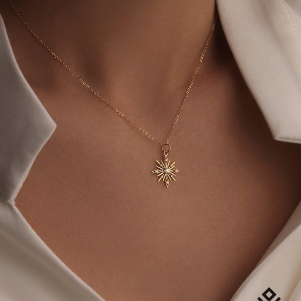 آویز طلا برف نگیندار